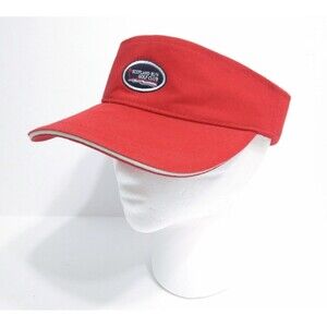Scotland Run Visor Golf Hat Cap Red  Adjustable Williamstown New Jersey Club